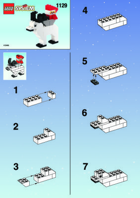 Istruzioni per la Costruzione - LEGO - 1129 - REINDEER WITH ELF: Page 1