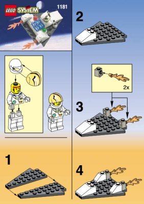 Istruzioni per la Costruzione - LEGO - 1181 - SPACE JET: Page 1