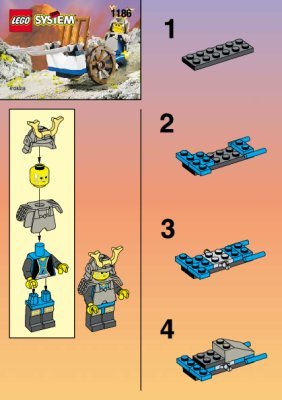 Istruzioni per la Costruzione - LEGO - 1186 - NINJA WITH SWORDS: Page 1