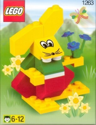 Istruzioni per la Costruzione - LEGO - 1263 - EASTER BUNNY WITH FLOWER: Page 1