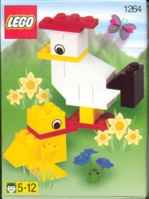 Istruzioni per la Costruzione - LEGO - 1264 - HEN WITH CHICKEN: Page 1