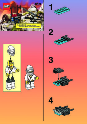 Istruzioni per la Costruzione - LEGO - 1269 - WHITE NINJA (OLD 3076): Page 1