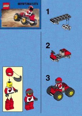 Istruzioni per la Costruzione - LEGO - 1273 - ROUGH RIDER (OLD 6619): Page 1