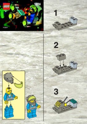 Istruzioni per la Costruzione - LEGO - 1274 - HOVERCRAFT WITH SEARCHLIGHT: Page 1