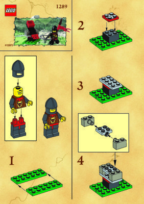 Istruzioni per la Costruzione - LEGO - 1289 - SMALL CATAPULT: Page 1