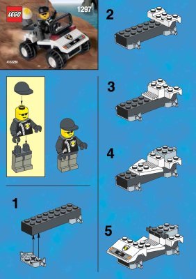 Istruzioni per la Costruzione - LEGO - 1297 - POLICE CAR: Page 1