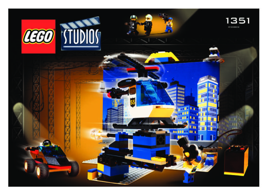 Istruzioni per la Costruzione - LEGO - 1351 - Moving Backdrop Studio: Page 1