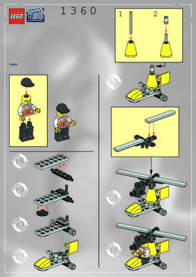 Istruzioni per la Costruzione - LEGO - 1360 - DIRECTOR'S COPTER: Page 1