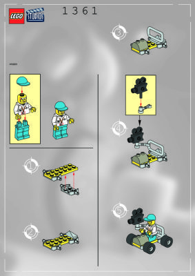 Istruzioni per la Costruzione - LEGO - 1361 - CAMERA CAR: Page 1