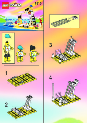 Istruzioni per la Costruzione - LEGO - 1815 - PARADISA SMALL BEACH: Page 1