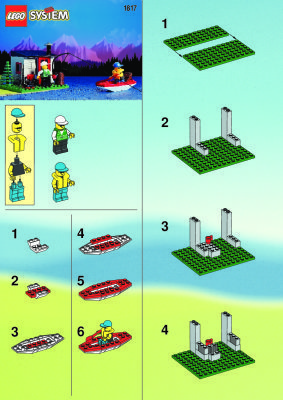 Istruzioni per la Costruzione - LEGO - 1817 - INFLIGHT FOREST FLYER: Page 1