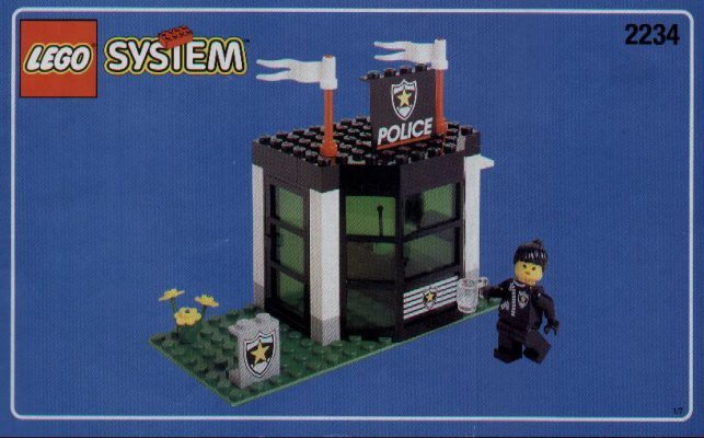 Istruzioni per la Costruzione - LEGO - 2234 - POLICE W. 2 ROAD PLATES: Page 1