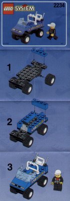 Istruzioni per la Costruzione - LEGO - 2234 - POLICE W. 2 ROAD PLATES: Page 1