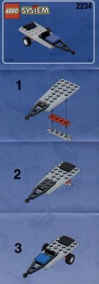 Istruzioni per la Costruzione - LEGO - 2234 - POLICE W. 2 ROAD PLATES: Page 1