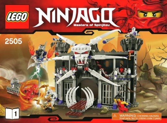 Istruzioni per la Costruzione - LEGO - 2505 - Garmadon's Dark Fortress: Page 1