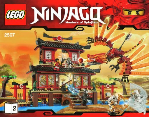 Istruzioni per la Costruzione - LEGO - 2507 - Fire Temple: Page 1