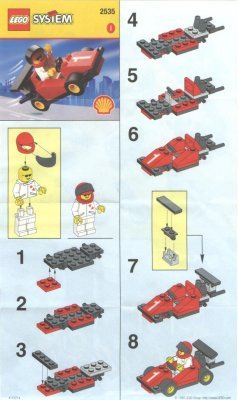 Istruzioni per la Costruzione - LEGO - 2535 - FERRARI: Page 1