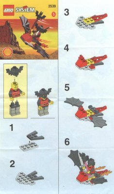 Istruzioni per la Costruzione - LEGO - 2539 - DRAGGON PLANE: Page 1