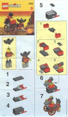 Istruzioni per la Costruzione - LEGO - 2540 - BATLORD W. WAGGON: Page 1