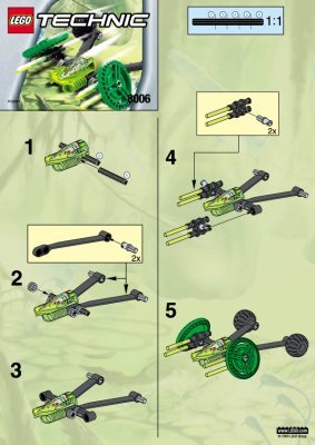 Istruzioni per la Costruzione - LEGO - 2543 - ALIEN SPACE PLANE: Page 1