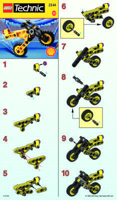 Istruzioni per la Costruzione - LEGO - 2544 - TECHNIC MC: Page 1