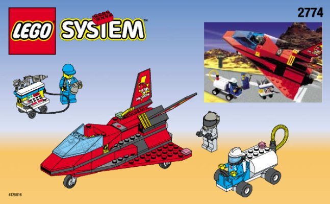 Istruzioni per la Costruzione - LEGO - 2774 - INFLIGHT RED TIGER: Page 1