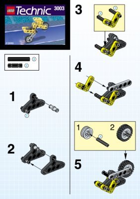 Istruzioni per la Costruzione - LEGO - 3003 - MOTOR CYCLE: Page 1