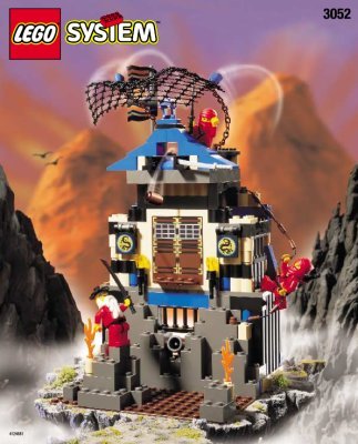 Istruzioni per la Costruzione - LEGO - 3052 - Ninja's Fire Fortress: Page 1