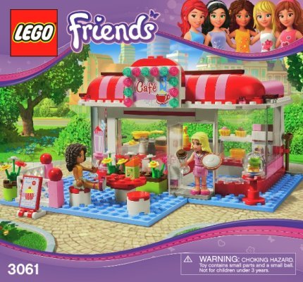 Istruzioni per la Costruzione - LEGO - 3061 - City Park Café: Page 1