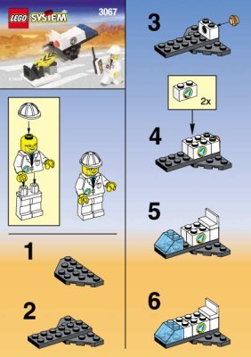 Istruzioni per la Costruzione - LEGO - 3067 - REMOTE CONTROL ROCKET: Page 1