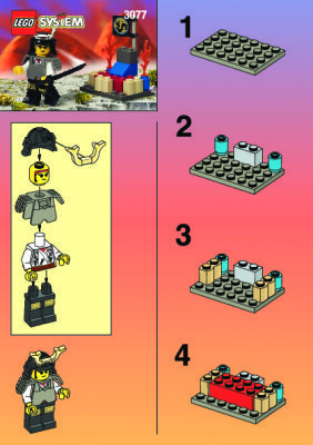 Istruzioni per la Costruzione - LEGO - 3077 - SHOGUN PLATFORM: Page 1