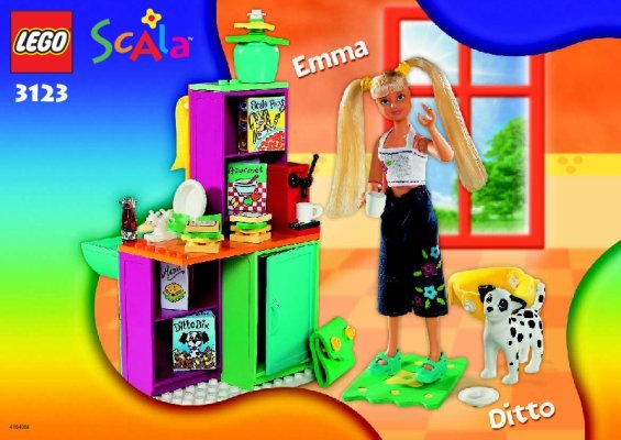 Istruzioni per la Costruzione - LEGO - 3123 - Emma's Chill-out Kitchen: Page 1