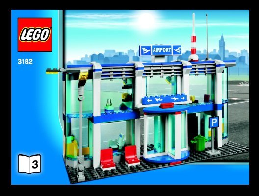 Istruzioni per la Costruzione - LEGO - 3182 - Airport: Page 1