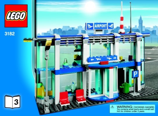 Istruzioni per la Costruzione - LEGO - 3182 - Airport: Page 1