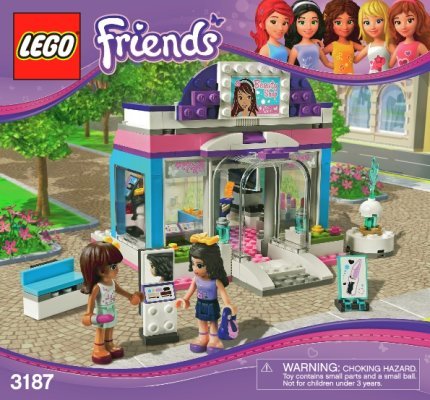 Istruzioni per la Costruzione - LEGO - 3187 - Butterfly Beauty Shop: Page 1