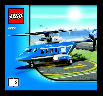 Istruzioni per la Costruzione - LEGO - 3222 - Helicopter and Limousine: Page 1