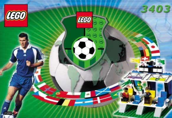 Istruzioni per la Costruzione - LEGO - 3403 - Grandstand with Scoreboard: Page 1