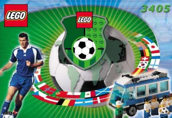 Istruzioni per la Costruzione - LEGO - 3405 - Football Team Coaches: Page 1