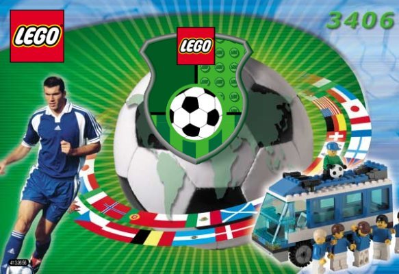 Istruzioni per la Costruzione - LEGO - 3406 - Football Team Coaches: Page 1