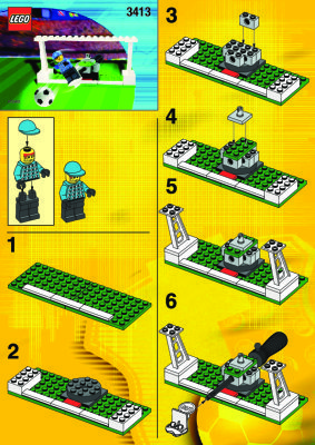 Istruzioni per la Costruzione - LEGO - 3413 - GOAL KEEPER: Page 1