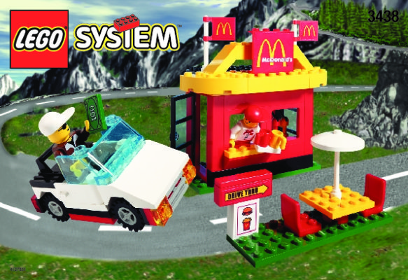 Istruzioni per la Costruzione - LEGO - 3438 - MC DONALD'S RESTAURANT: Page 1