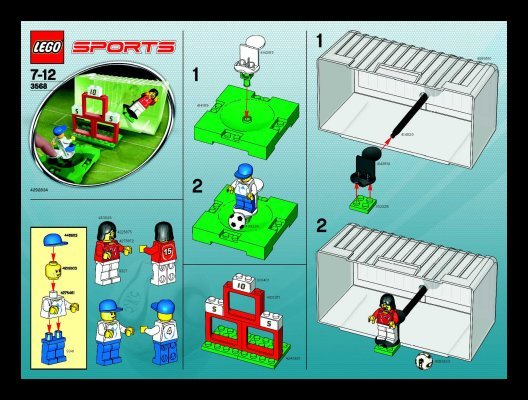 Istruzioni per la Costruzione - LEGO - 3568 - Soccer Target Practice: Page 1