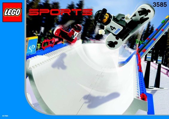 Istruzioni per la Costruzione - LEGO - 3585 - Snowboard Super Pipe: Page 1