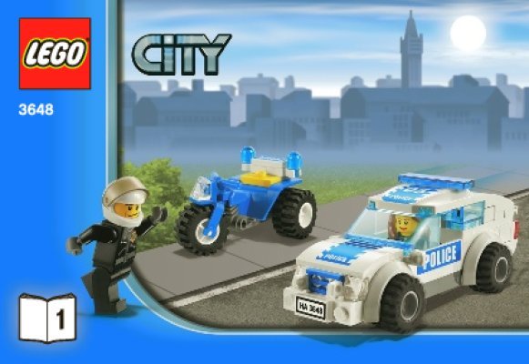 Istruzioni per la Costruzione - LEGO - 3648 - Police Chase: Page 1