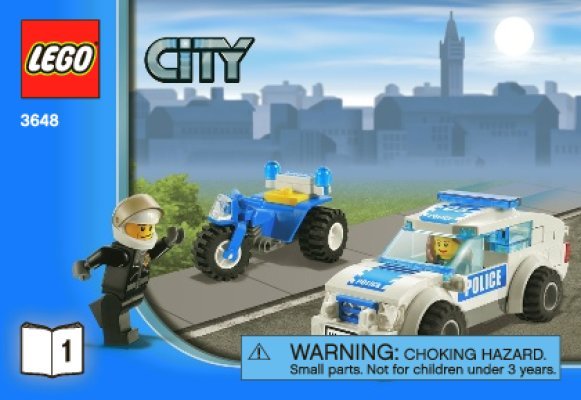 Istruzioni per la Costruzione - LEGO - 3648 - Police Chase: Page 1