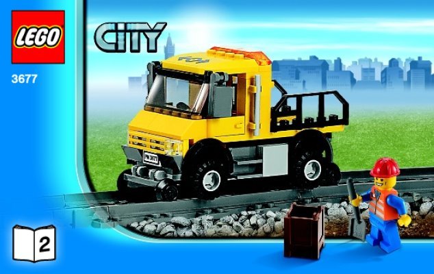 Istruzioni per la Costruzione - LEGO - 3677 - Red Cargo Train: Page 1