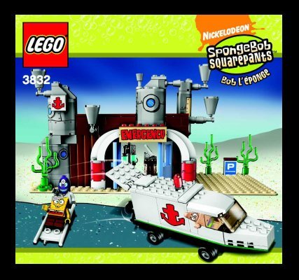 Istruzioni per la Costruzione - LEGO - 3832 - SpongeBob's Emergency: Page 1