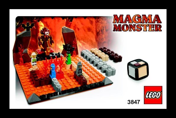 Istruzioni per la Costruzione - LEGO - 3847 - Magma Monster: Page 1