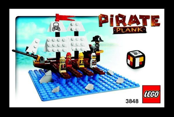 Istruzioni per la Costruzione - LEGO - 3848 - Pirate Plank: Page 1