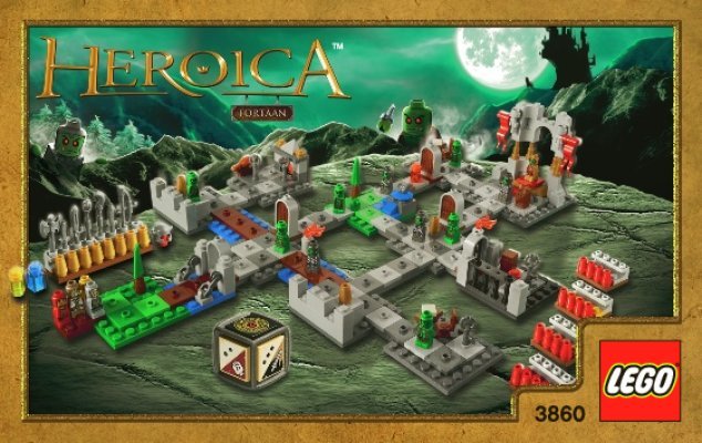 Istruzioni per la Costruzione - LEGO - 3860 - Heroica Castle Fortaan: Page 1